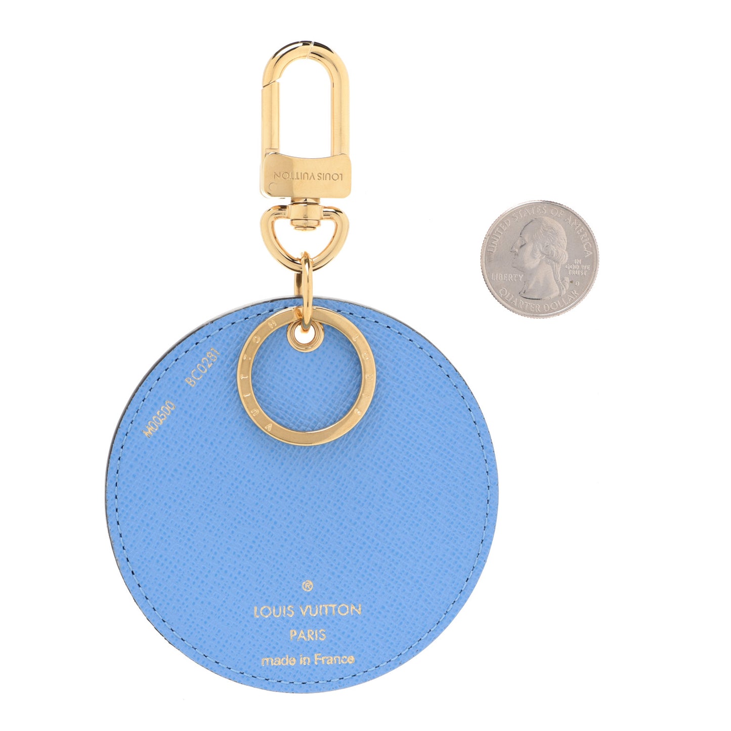 Monogram 2021 Christmas Animation China Wall Bag Charm Key Ring Myosotis Blue