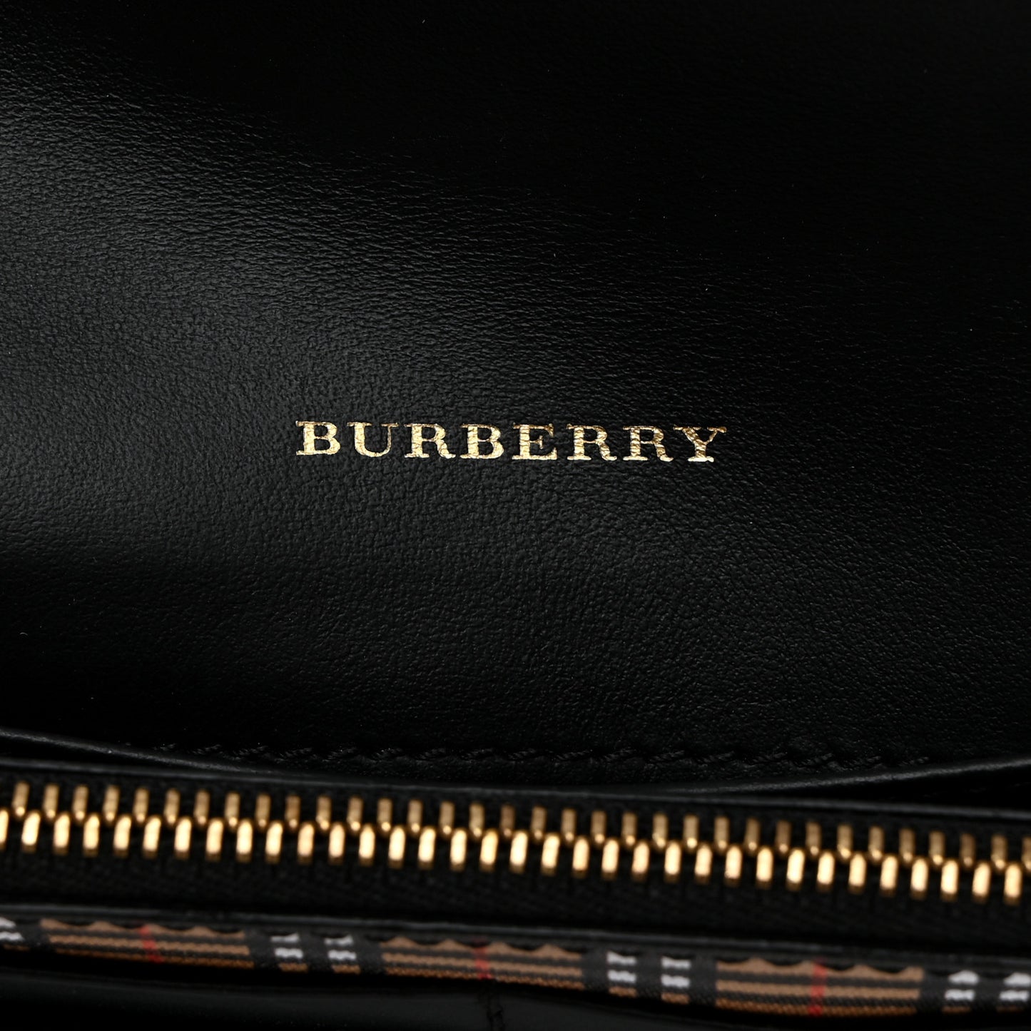 Calfskin Mini Vintage Check Harris Wallet Antique Yellow