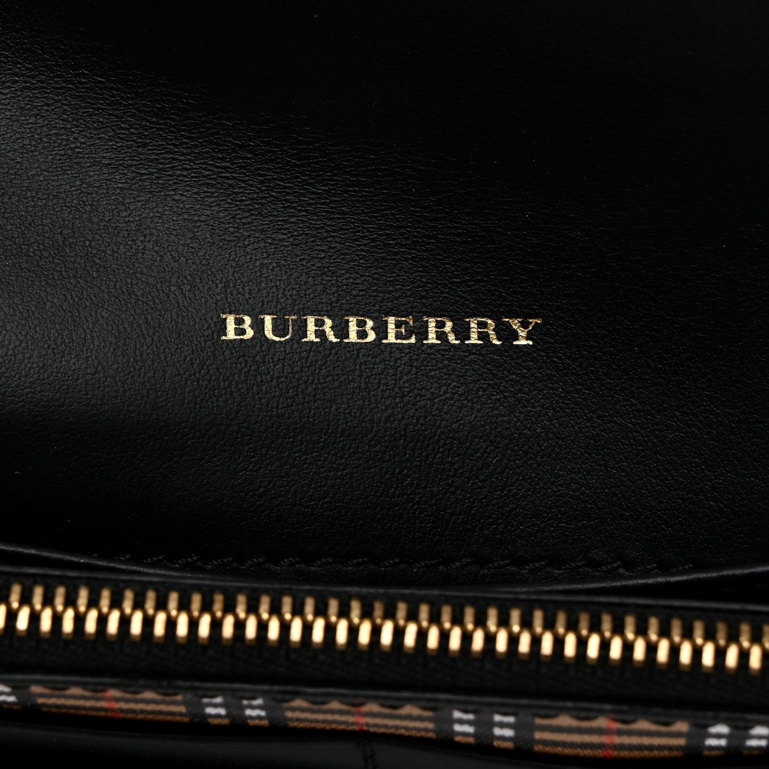 Burberry Calfskin Mini Vintage Check Harris Wallet Antique Yellow 6 of 8