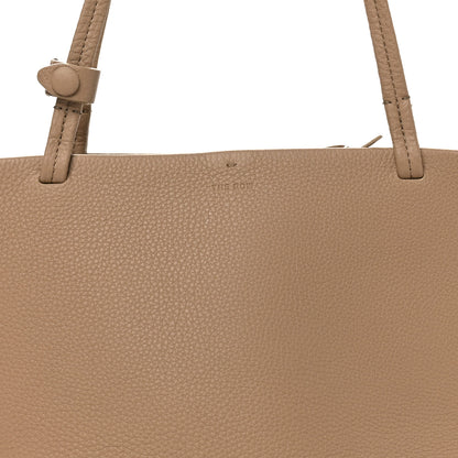 The Row Matte Grained Calfskin Small Park Tote Taupe 7 of 9