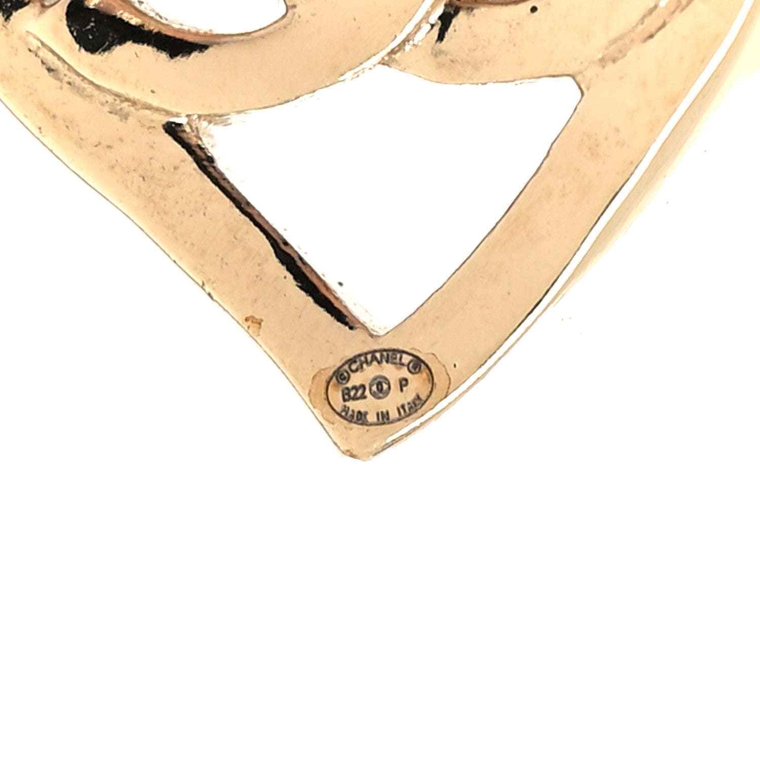 Chanel Metal CC Heart Coco In Love Earrings Gold 4 of 4