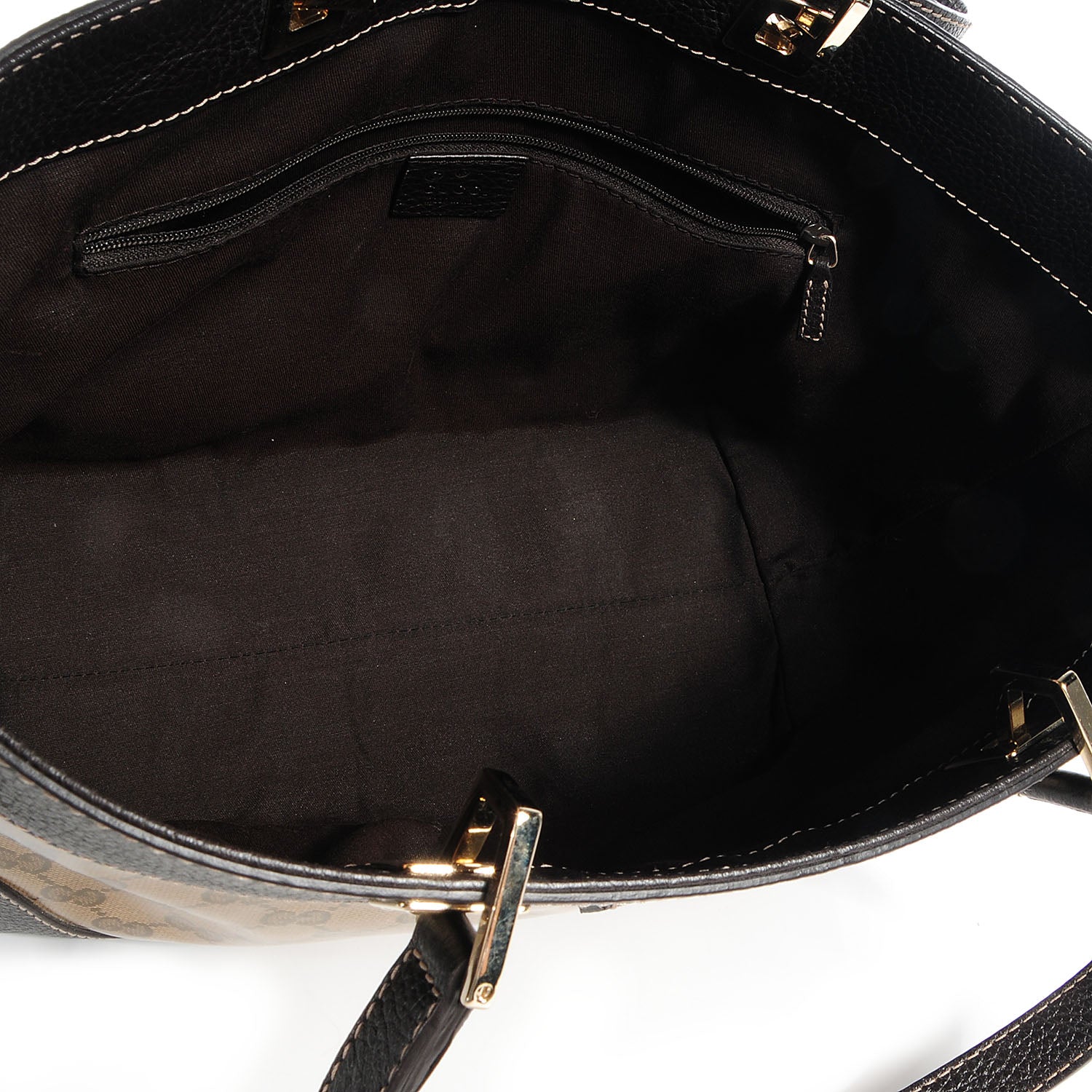 Gucci Crystal Monogram Tote Brown 5 of 7