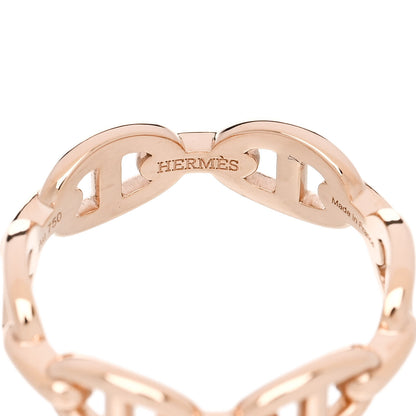 Hermes 18K Rose Gold PM Chaine d'Ancre Enchainee Ring 55 7.25 4 of 7