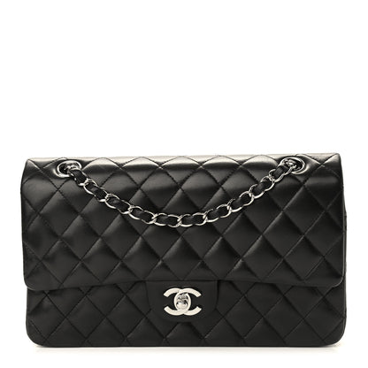 Chanel Lambskin Quilted Medium Double Flap Black 1 of 10