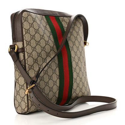 Gucci GG Supreme Monogram Web Medium Ophidia Messenger Bag Brown 3 of 11