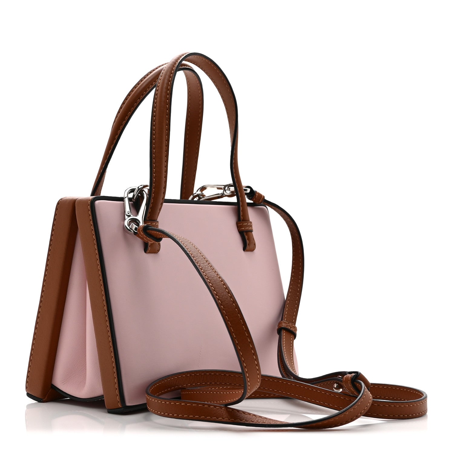 Loewe Calfskin Small Postal Bag Pastel Pink Tan 3 of 10