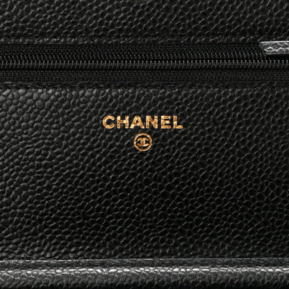 Chanel Caviar Quilted Wallet On Chain WOC Black 6 of 11