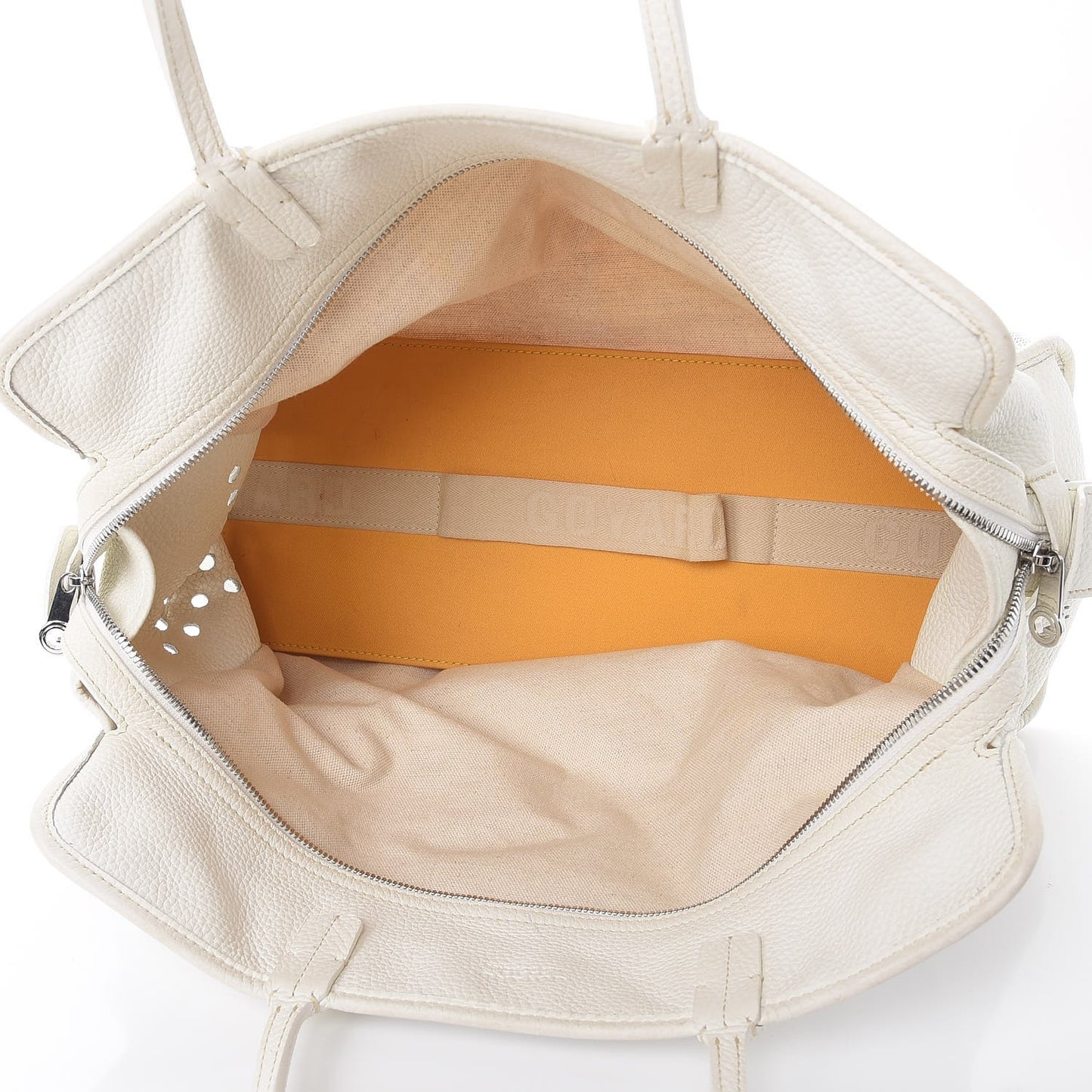 Goyardine Sac Hardy Pet Carrier PM White