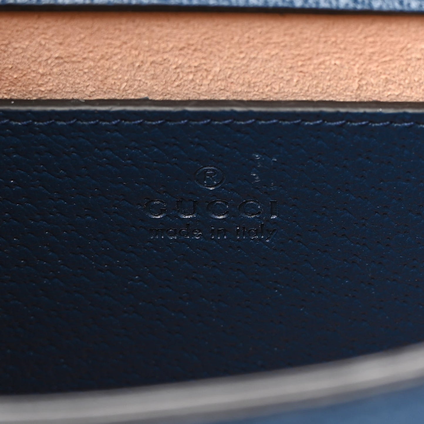 Textured Dollar Calfskin Web Mini Diana Tote Bag Royal Crop