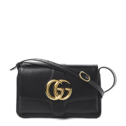 Gucci Vitello Palmellato Lux Small Arli Flap Shoulder Bag Black 1 of 12