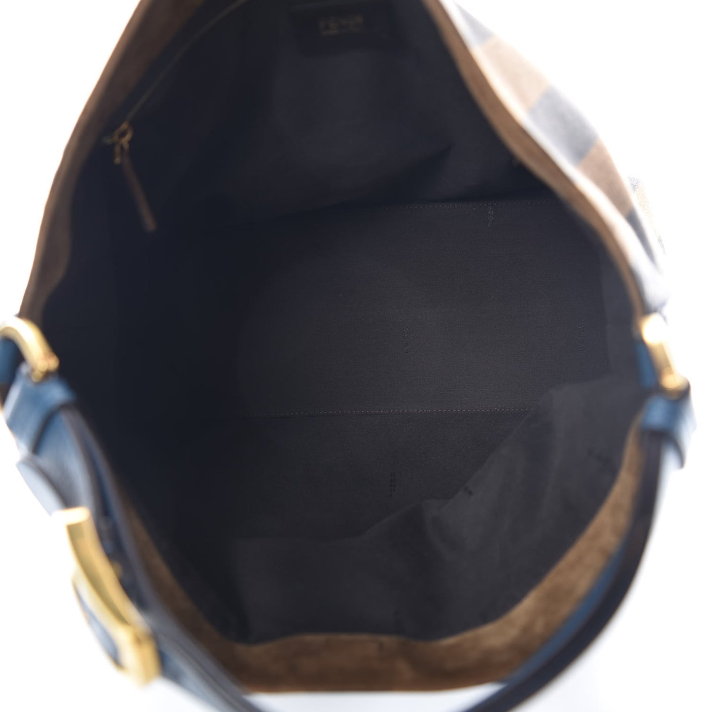 Pequin Vitello Large Hobo Tobacco Petrolio