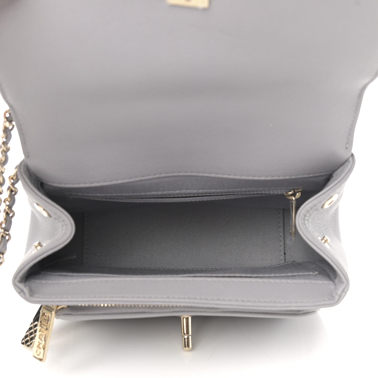 Chanel Caviar Quilted Small Business Affinity Flap Grey 4 of 10