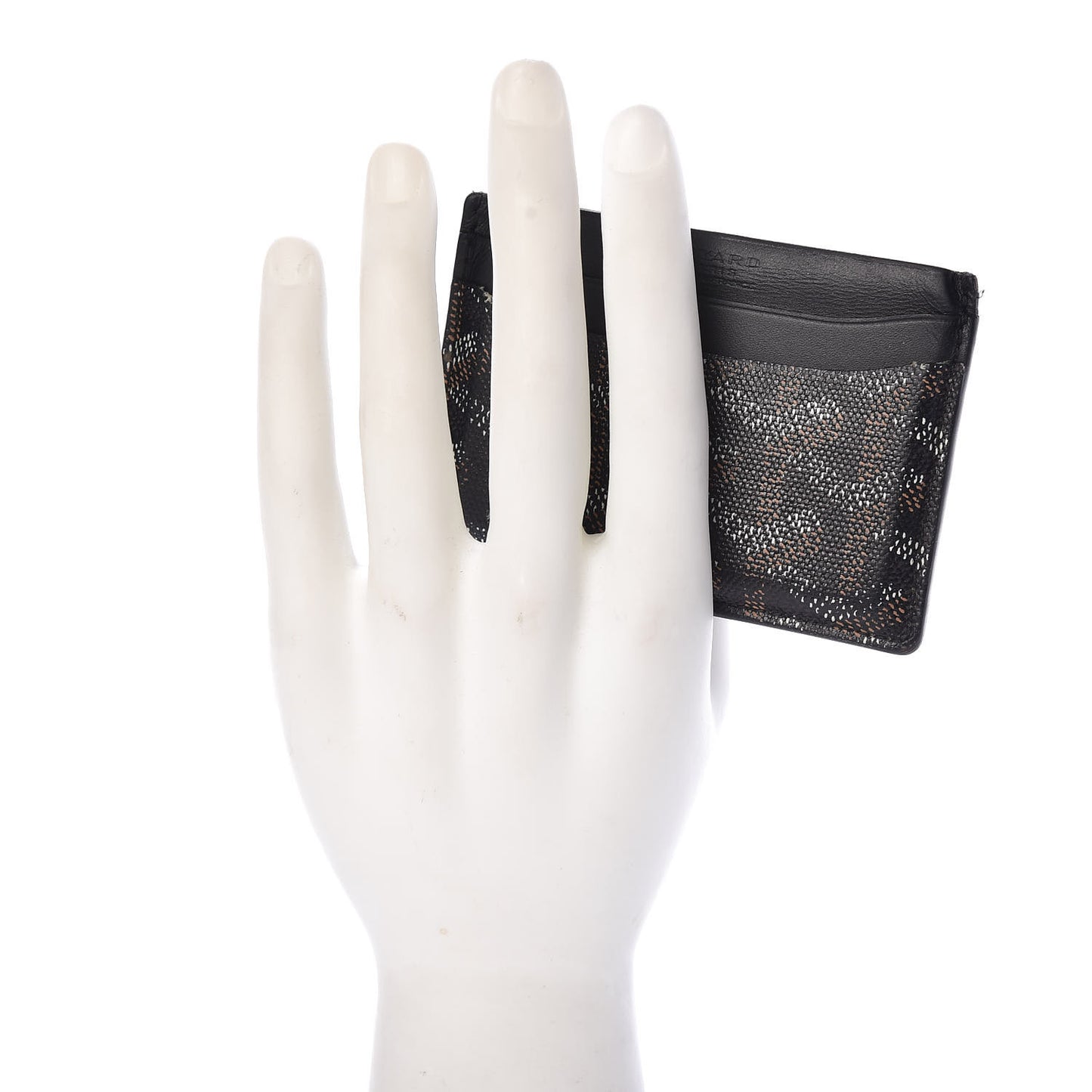 Goyardine Saint Sulpice Card Holder Black