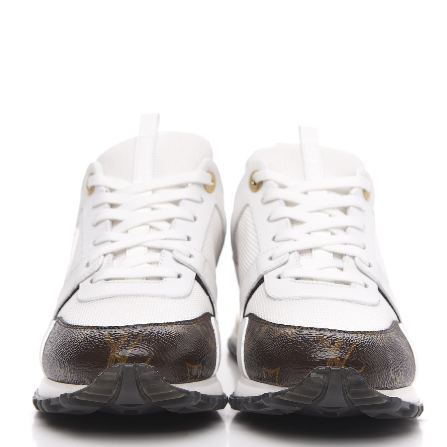 Louis Vuitton Calfskin Monogram Run Away Sneakers 39 White 2 of 8