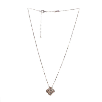 Van Cleef & Arpels 18K Rose Gold Vintage Alhambra Pendant Necklace 3 of 6