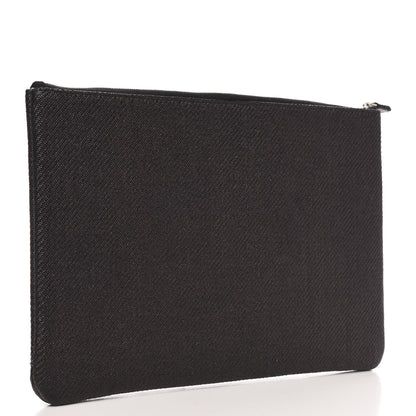 Chanel Canvas Large Deauville Pouch Black 3 of 9