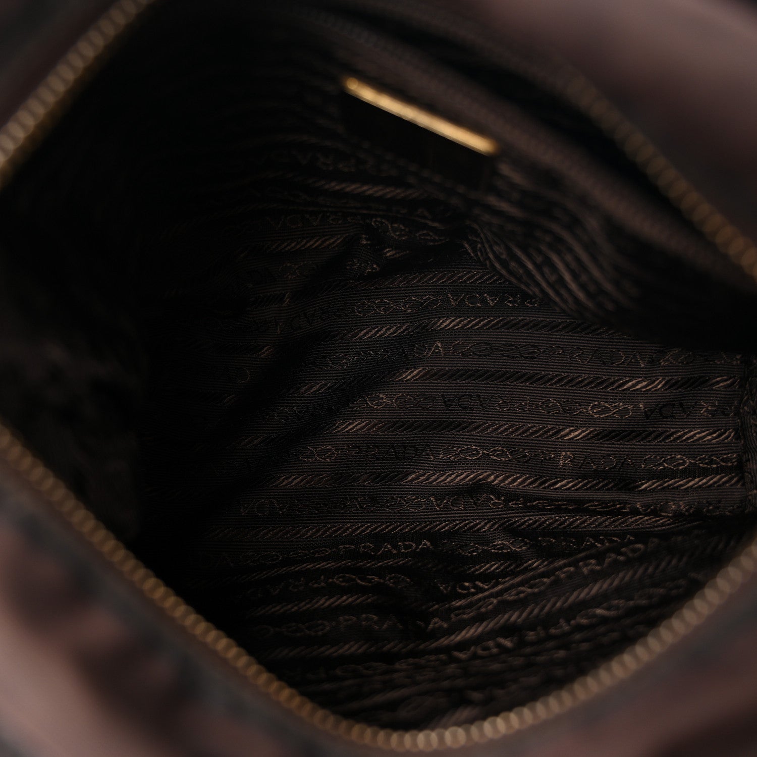 Prada Nylon Tessuto Impuntu Quilted Shoulder Bag Corniola 5 of 10