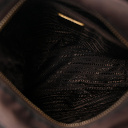 Prada Nylon Tessuto Impuntu Quilted Shoulder Bag Corniola 5 of 10