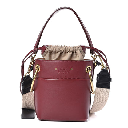 Chloe Smooth Calfskin Mini Roy Bucket Bag Plum Purple 1 of 12
