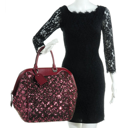 Louis Vuitton Sequin Monogram Sunshine Express North South Burgundy 2 of 7