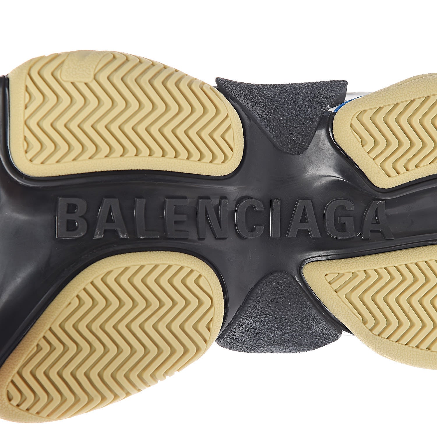 Balenciaga Fabric Mesh Womens Triple S Sneakers 38 White Purple Yellow 7 of 9