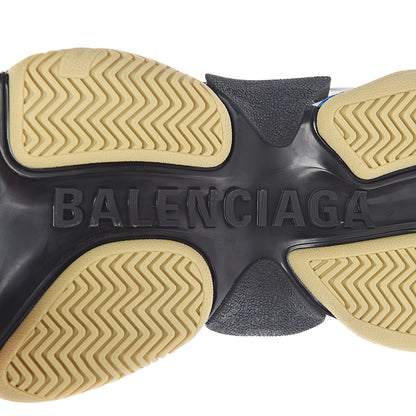 Balenciaga Fabric Mesh Womens Triple S Sneakers 38 White Purple Yellow 7 of 9
