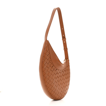 Bottega Veneta Nappa Intrecciato Small Drop Shoulder Bag Wood 3 of 10