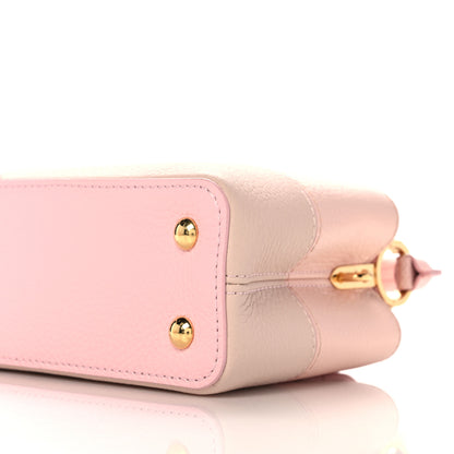Louis Vuitton Taurillon Karung Patchwork Mini Capucines Pink 9 of 10