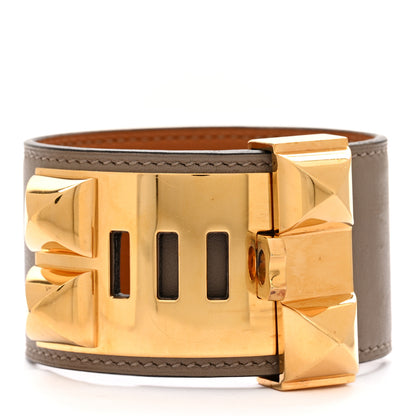 Hermes Swift Collier De Chien CDC Bracelet T2 Gris Asphalte 2 of 7