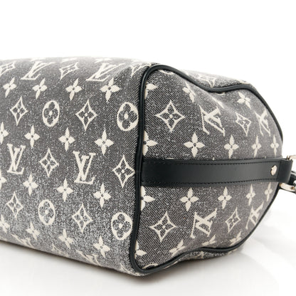 Louis Vuitton Denim Monogram Jacquard Speedy Bandouliere 25 Black 11 of 11