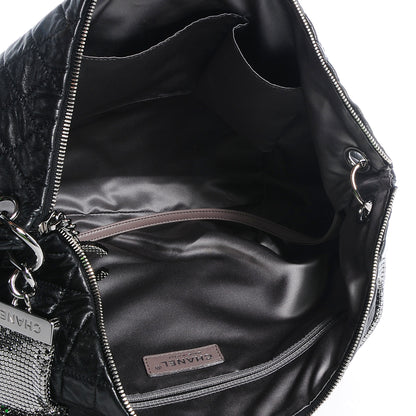 Chanel Lambskin Large Chain Mail Hobo Black 5 of 7