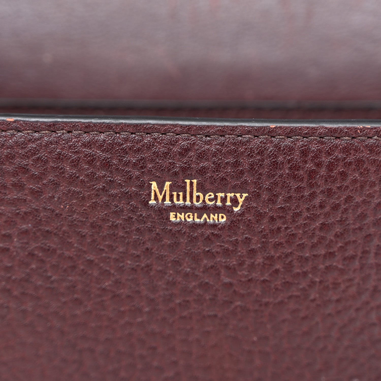Mulberry Natural Grained Calfskin Small Darley Satchel Oxblood 6 of 11