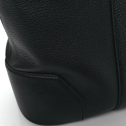 Gucci Textured Dollar Calfskin Web Tote Black 11 of 12