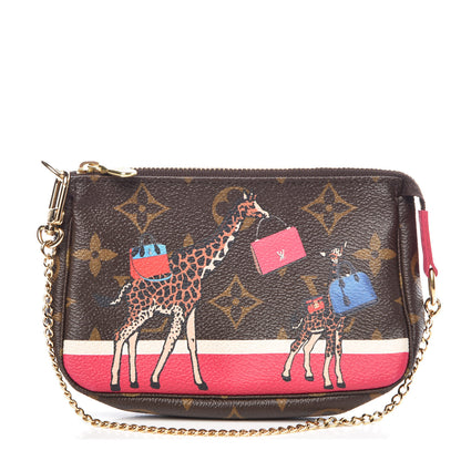 Louis Vuitton Monogram 2017 Christmas Animation Mini Pochette Accessories 1 of 9