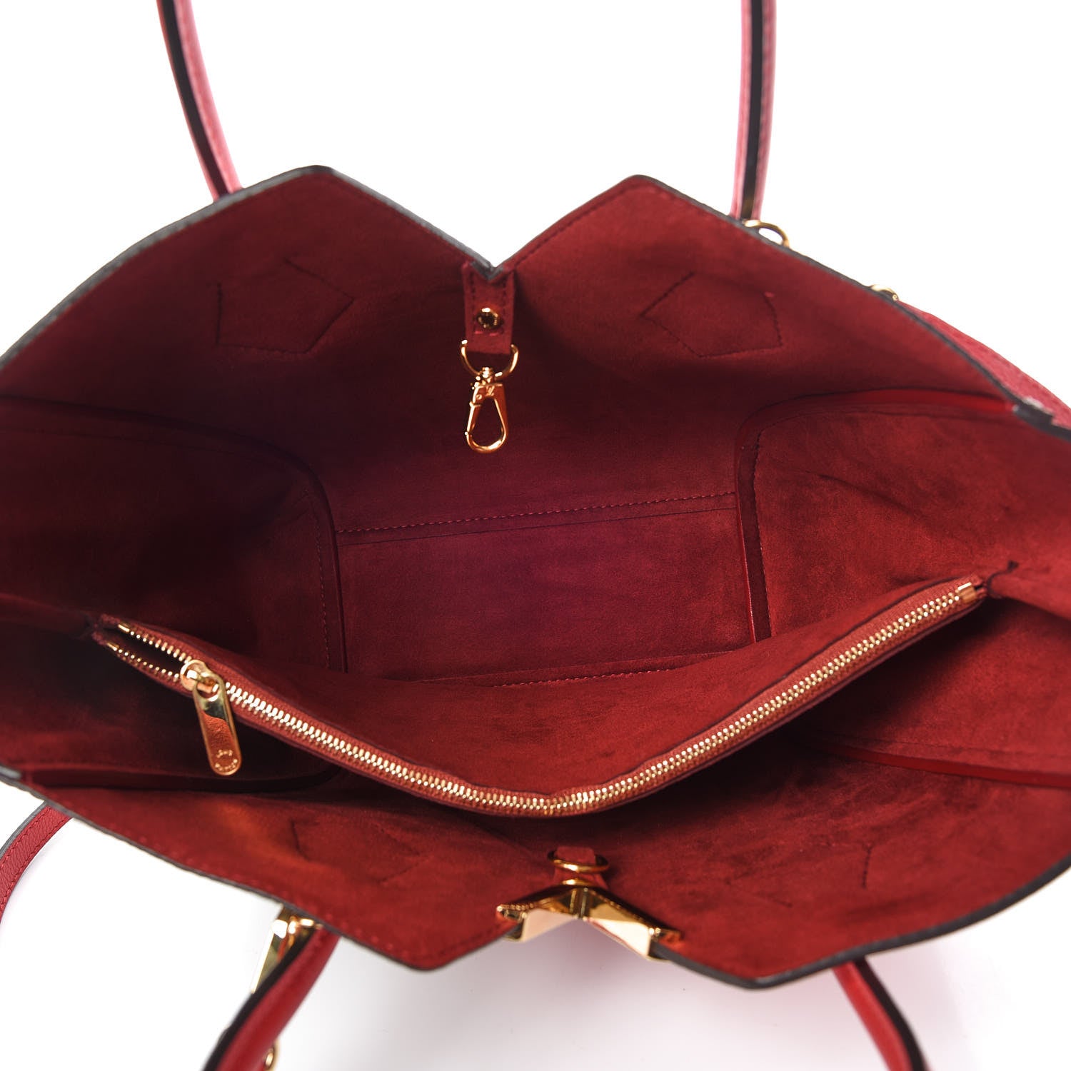 Louis Vuitton Calfskin Monogram Kimono Tote PM Cherry 8 of 9