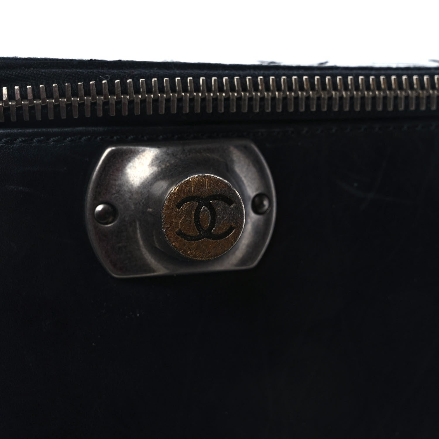 Chanel Aged Calfskin Quilted Case Trolley Black 11 of 16