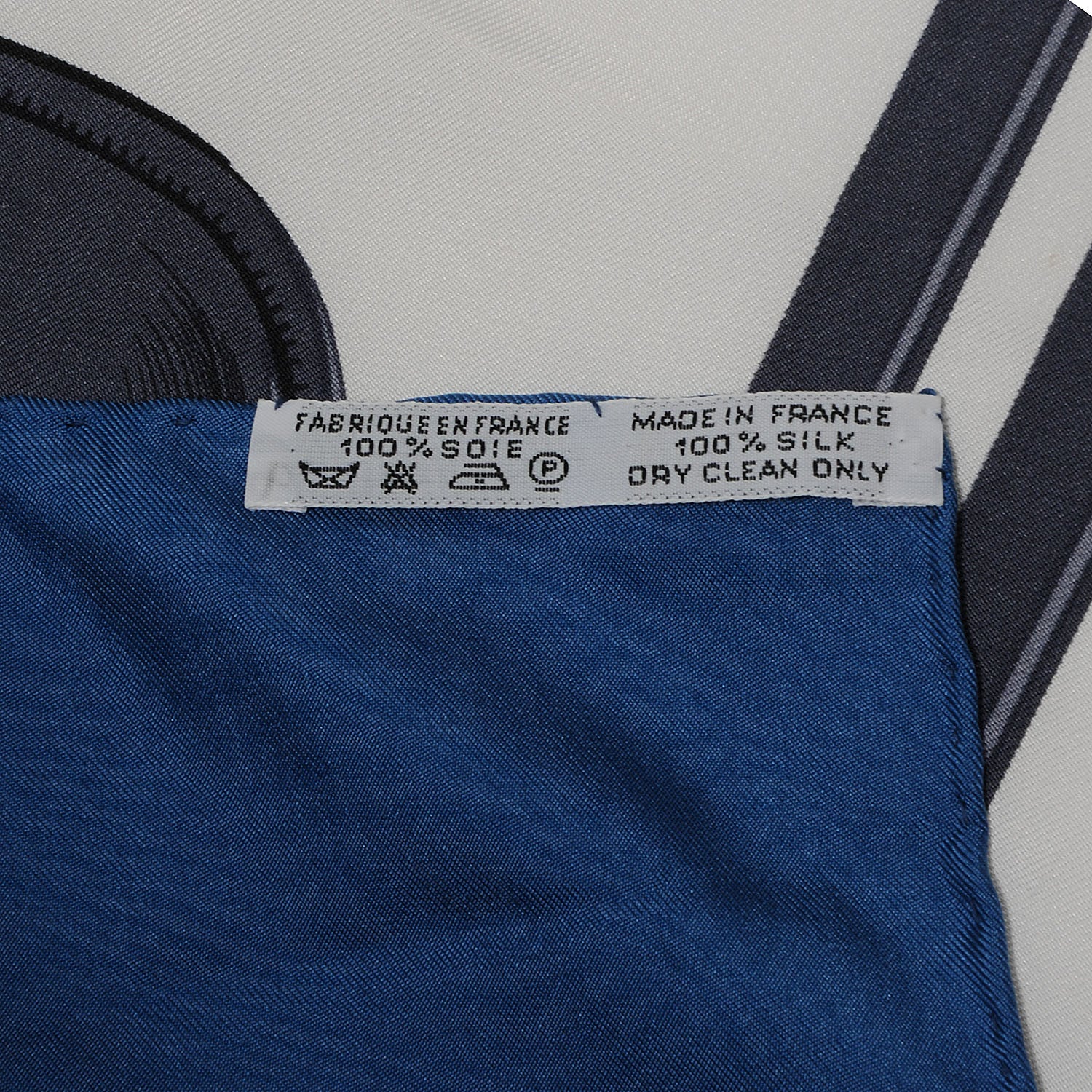 Hermes Silk Brides De Gala Scarf 90 Bleu 4 of 4