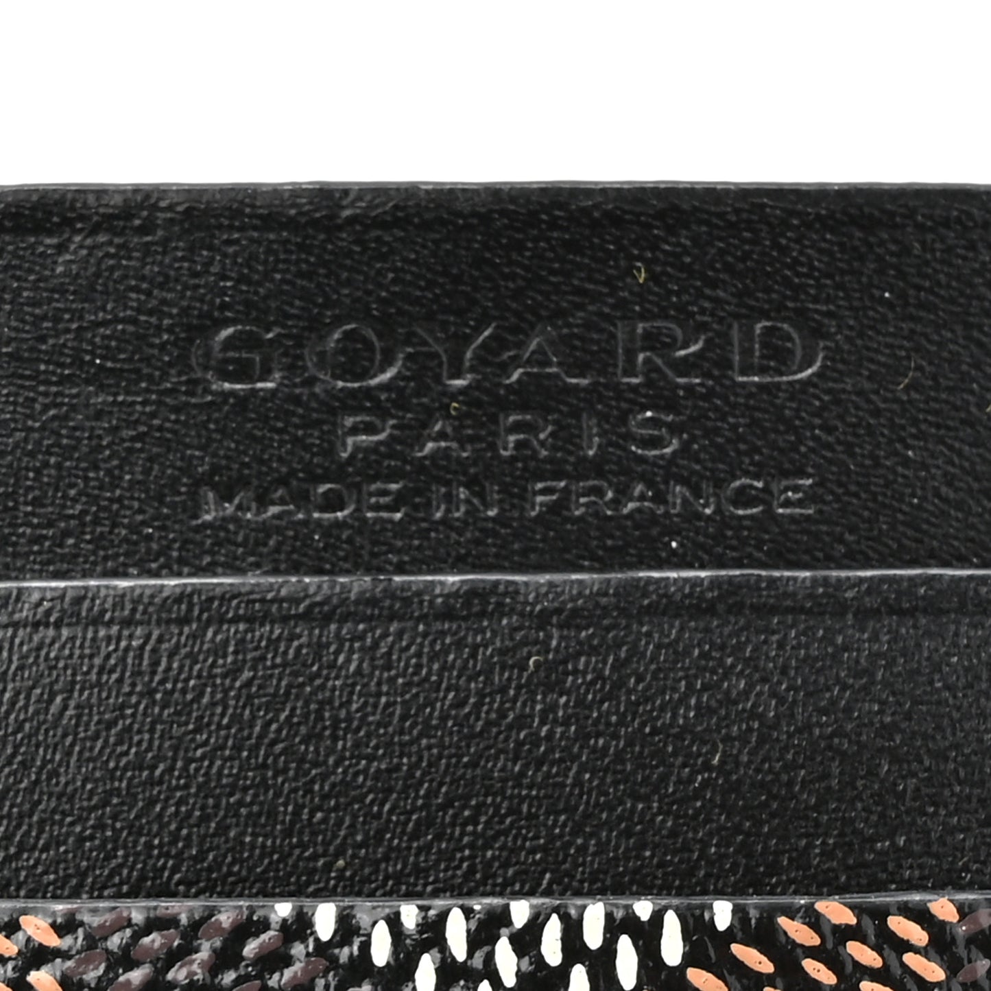Goyardine Saint Sulpice Card Holder Black