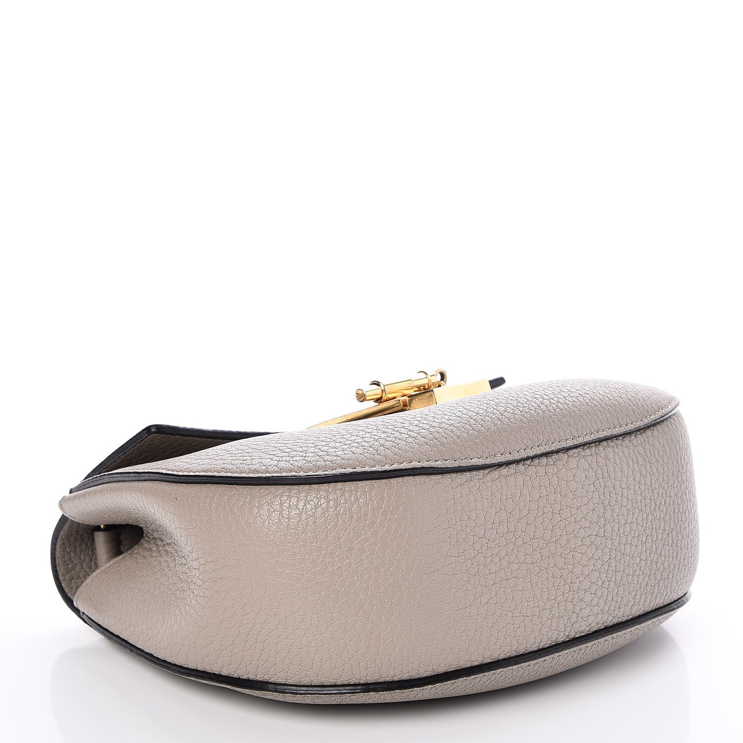 Chloe Grained Lambskin Mini Drew Shoulder Bag Motty Grey 4 of 6