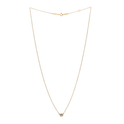 Tiffany 18K Yellow Gold Diamond .28ct Elsa Peretti Diamonds by the Yard Pendant Necklace 3 of 8