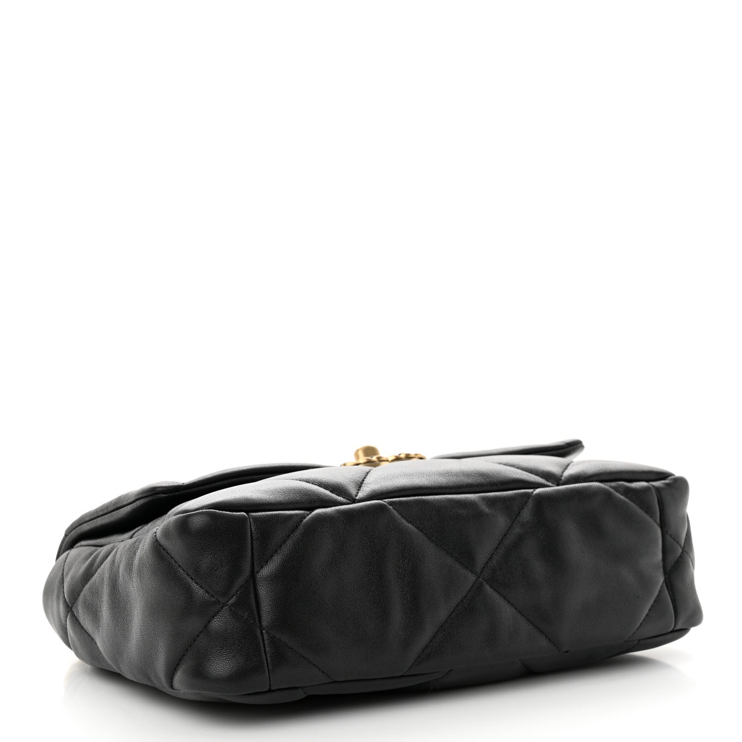 Lambskin Quilted Medium Chanel 19 Flap Black