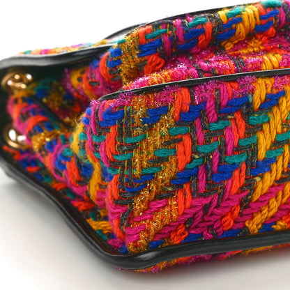 Saint Laurent Tweed Calfskin Matelasse Monogram Medium Niki Chain Satchel Multicolor 10 of 11