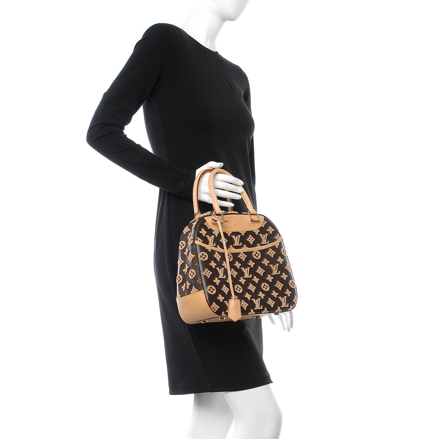 Monogram Tuffetage Deauville Cube Caramel