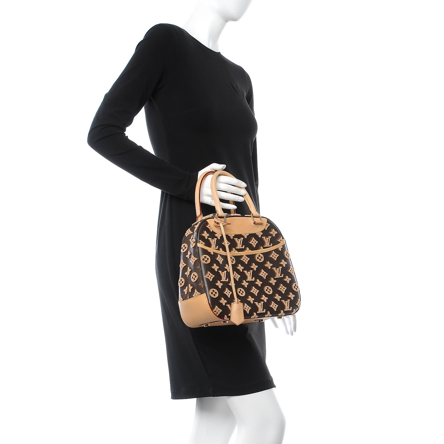 Louis Vuitton Monogram Tuffetage Deauville Cube Caramel 2 of 7