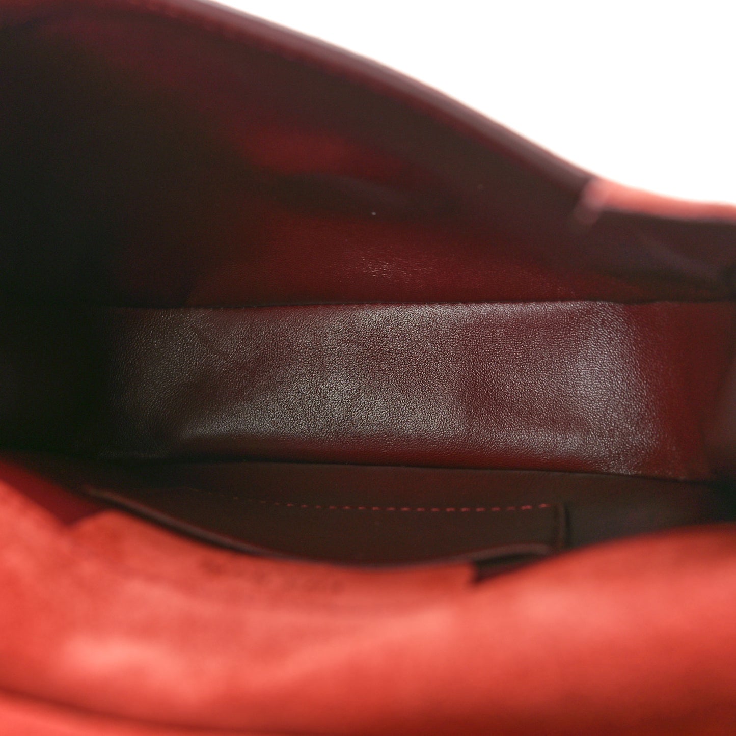 Suede Hunting Bag 7 Dark Vermilion