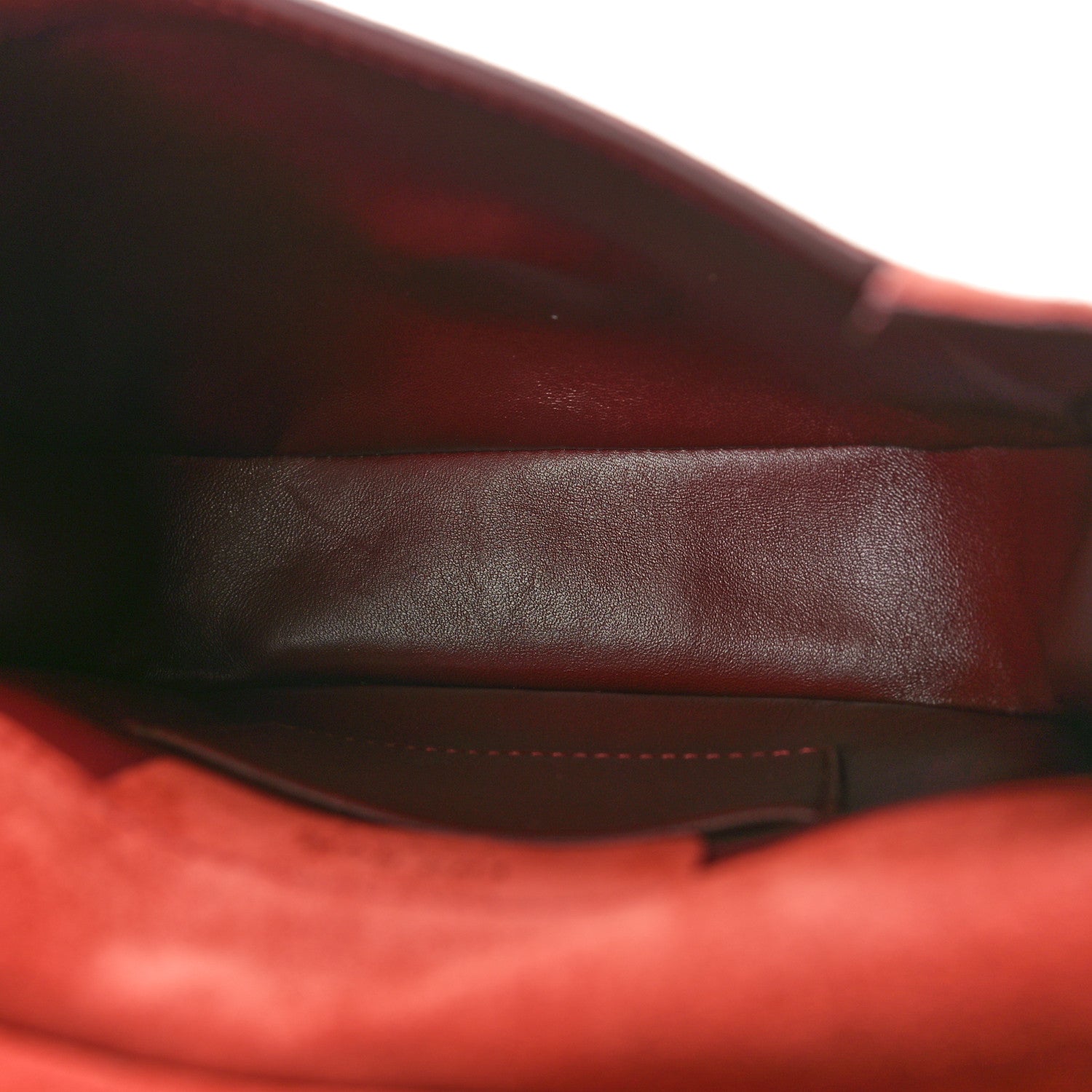 The Row Suede Hunting Bag 7 Dark Vermilion 5 of 9