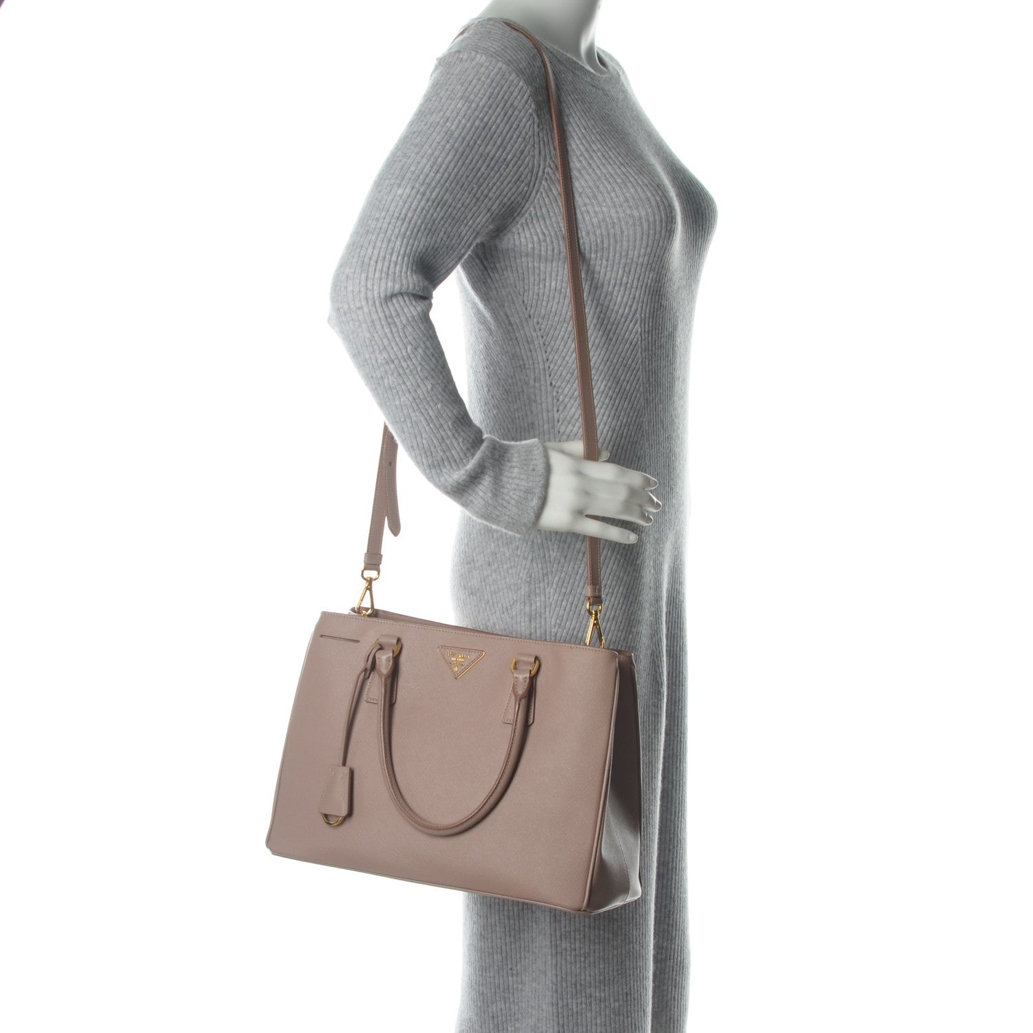 Prada Saffiano Lux Medium Tote Cammeo 2 of 9