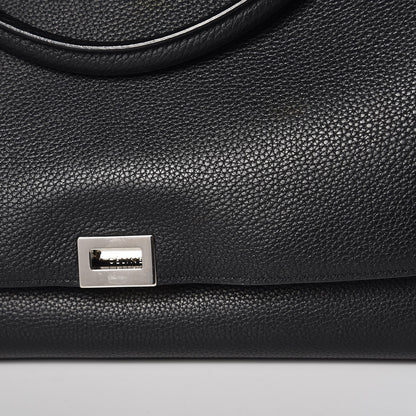 Celine Drummed Calfskin Suede Medium Trapeze Black 10 of 10