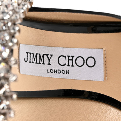 Jimmy Choo Patent Crystal Bing 100 Pumps 39 Black 6 of 9