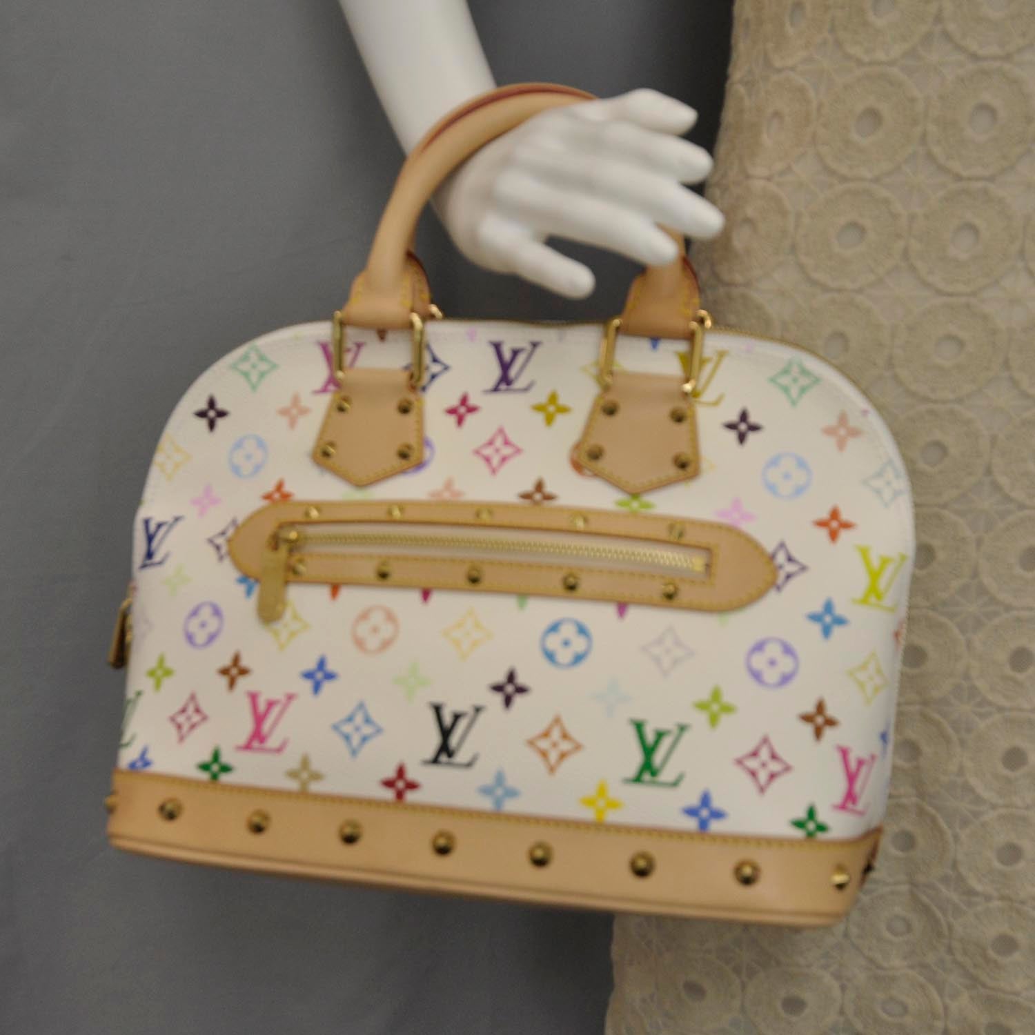 Louis Vuitton Monogram Multicolor Alma White 2 of 7